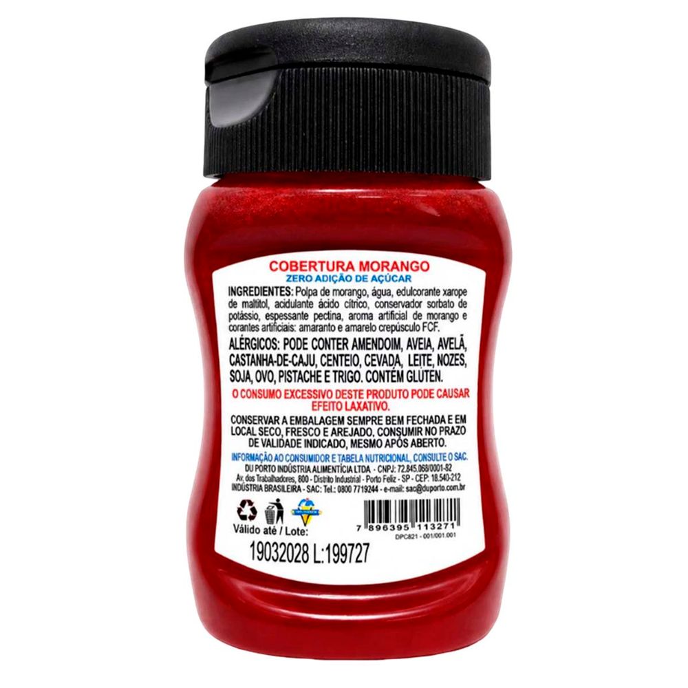 Cobertura Du Porto Zero Sabor Morango 185g-2-